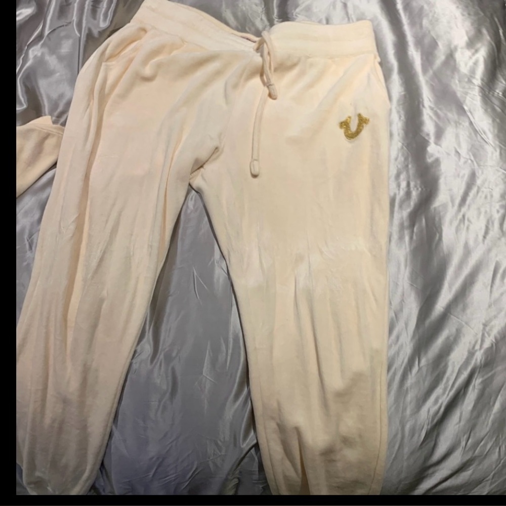 True religion velour track pants